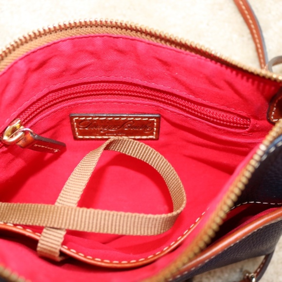 Dooney & Bourke Dark Blue and Tan Crossbody Bag - Picture 5 of 5